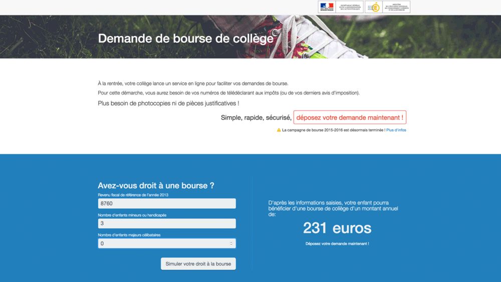 capture d'écran de BourseSCO