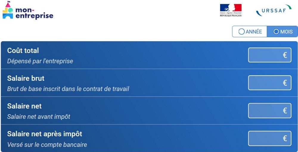 capture d'écran de Mon-entreprise.fr